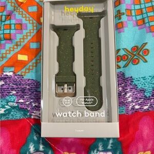 heyday Neutral Light Gray Watch Band with Subtle White Text